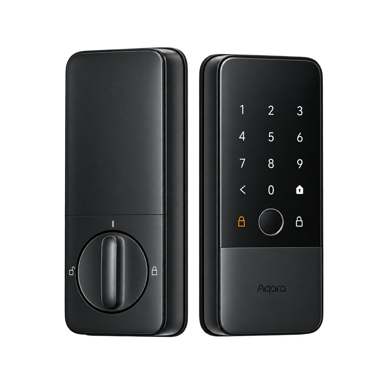 Aqara Smart Lock U400 interior thumbturn and exterior keypad