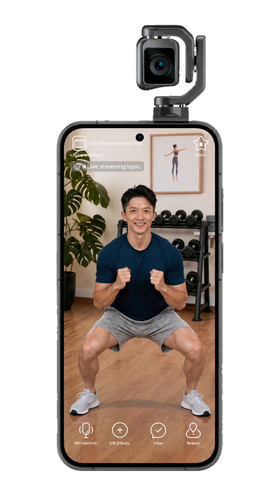 HONOR Robot Phone with integrated robotic gimbal camera